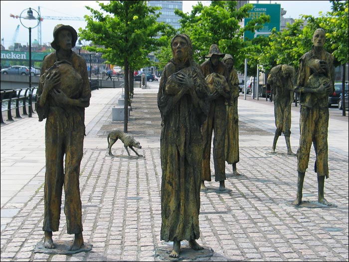 The Famine Statues