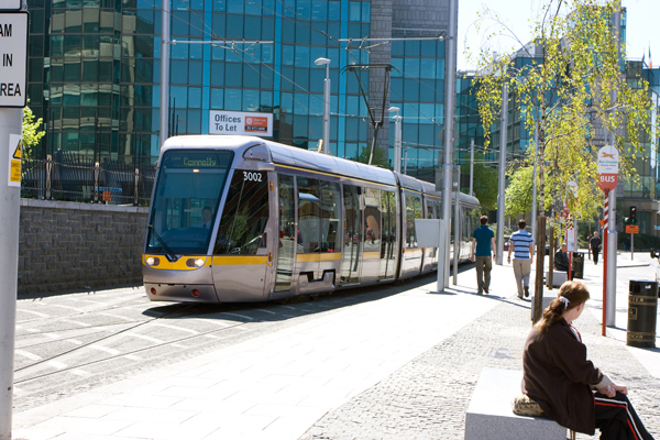 Luas'en ved Connolly station