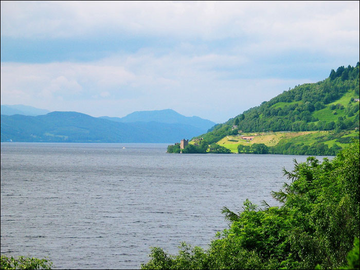 Loch Ness with Urquhart castle