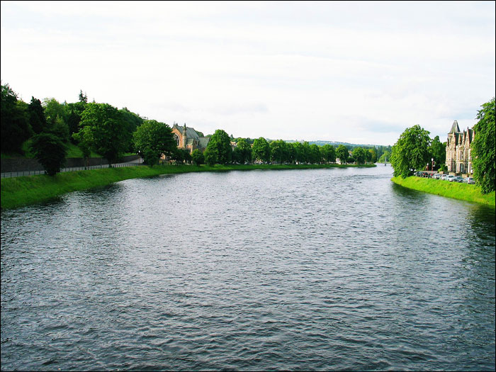 Looking south at the River Ness, Inverness
