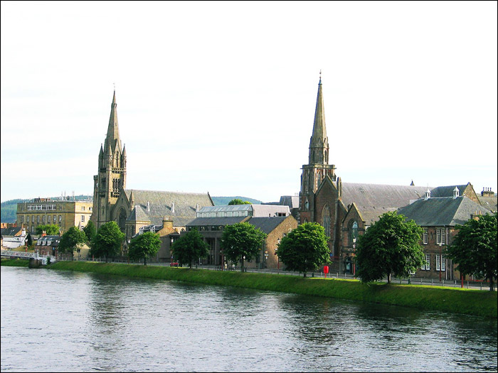 Two churches by the River Ness, Inverness