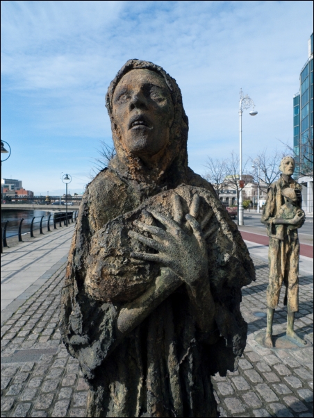 Detalj fra The Famine Memorial.