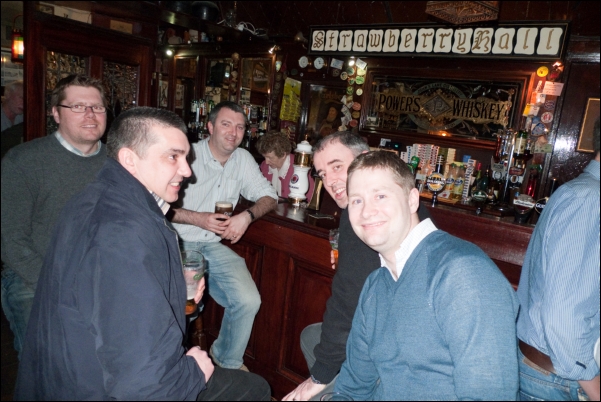 Strawberry Hall, Dublin 20. Thomas, Jostein, Steve, John og Patrick.