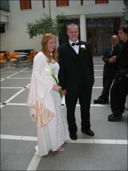Synne og Erik venter p deres tur