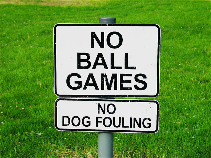 Keep off the grass!